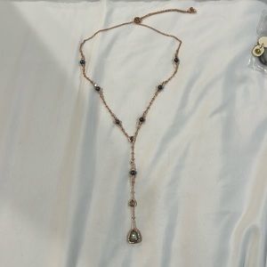 Kendra Scott rose gold Y necklace